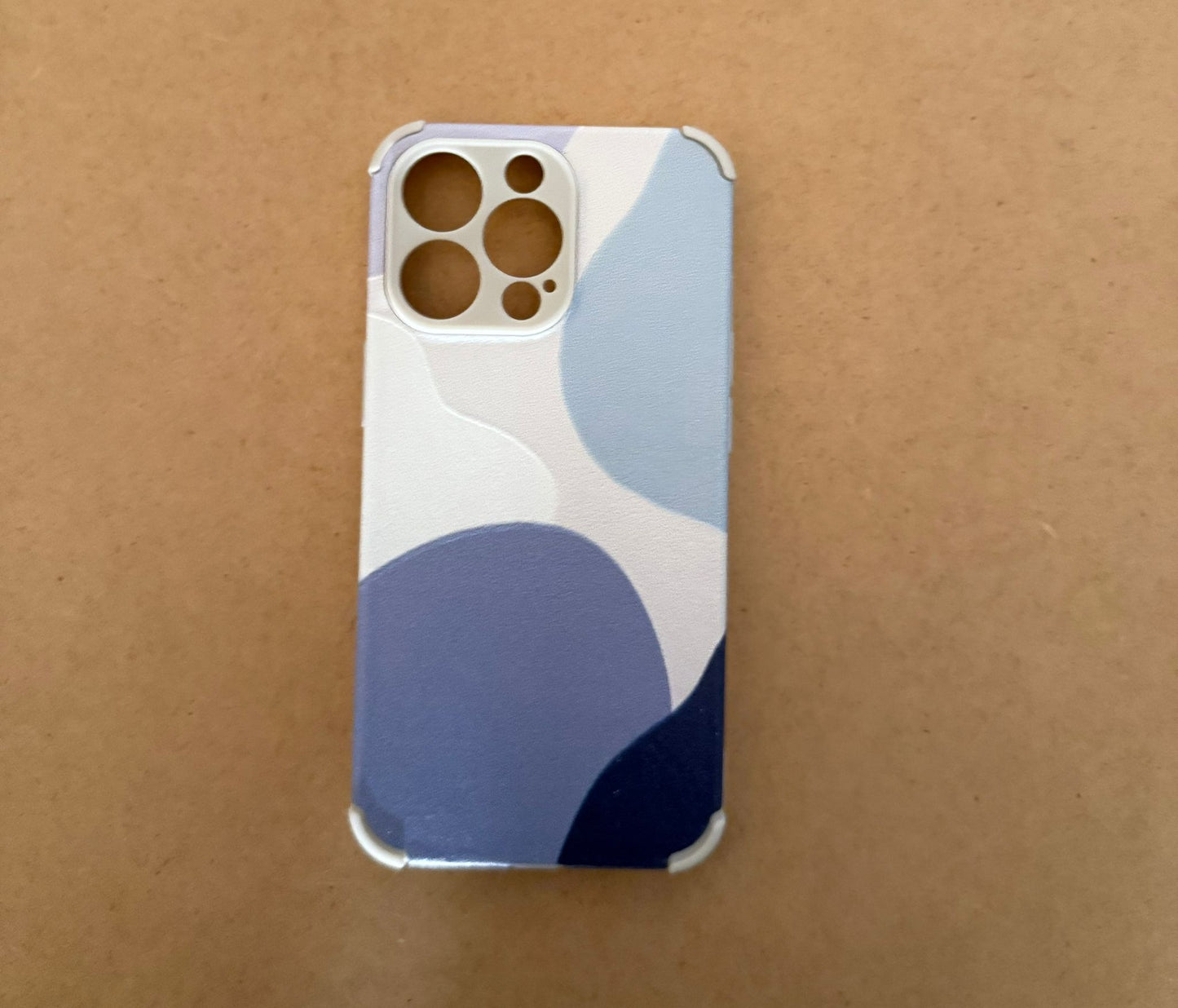 Handyhülle Blau-Weiß Muster IPhone 13 Pro