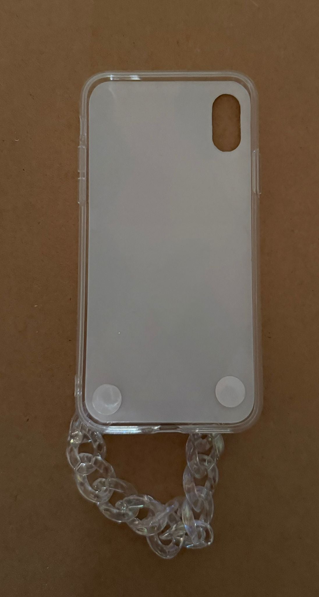 Handyhülle Marmor mit Kette (iPhone X/XS)