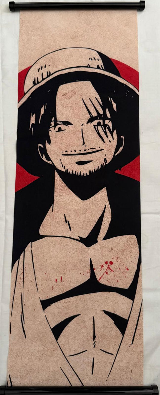 One Piece Poster – Shanks Wandbild (ca. 75x30 cm) – Anime Wall Scroll